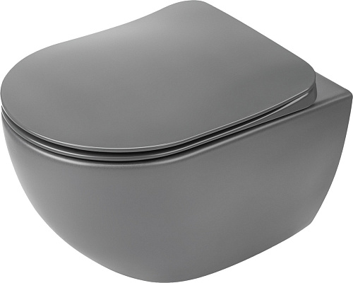 Унитаз Deante CDEDDZPW Peonia Zero подвесной 36х51 см, с сиденьем микролифт, антрацит Унитаз Deante CDEDDZPW Peonia Zero подвесной 36х51 см, с сиденьем микролифт, антрацит