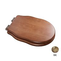 Сиденье с крышкой (с мягким опусканием) для унитаз Cezares Royal Palace CZR-012W-S-BR