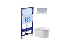 Комплект: Унитаз, Инсталляция, Кнопка смыва Aquatek Мия SET AQUATEK МИЯ-014 3в1