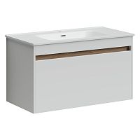Тумба Sancos SM90W Smart под раковину 89х45 см, подвесная, белый глянец Тумба Sancos SM90W Smart под раковину 89х45 см, подвесная, белый глянец