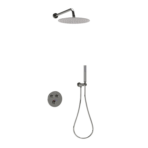 Душевой комплект Sancos SC3005CH Link встраиваемый, c термостатическим смесителем, хром
