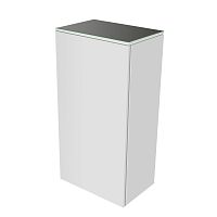 Шкаф-пенал Keuco 31725700002 Edition 400 средний 90х45 см, петли справа, белый/стекло глянцевое антрацит