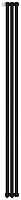 Радиатор Сунержа 31-0320-1803 Эстет-0 отопительный н/ж EU50 левый 1800х135 мм/ 3 секции, матовый черный