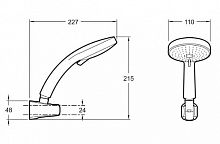 Душевой комплект Jacob Delafon Citrus E12917-CP (exp)