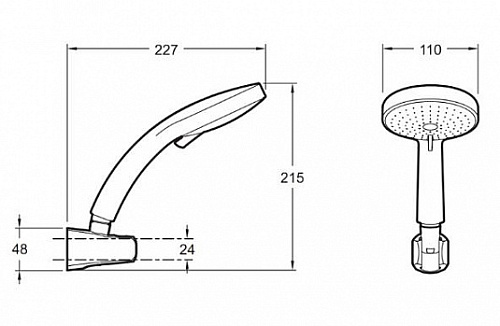 Душевой комплект Jacob Delafon Citrus E12917-CP (exp)