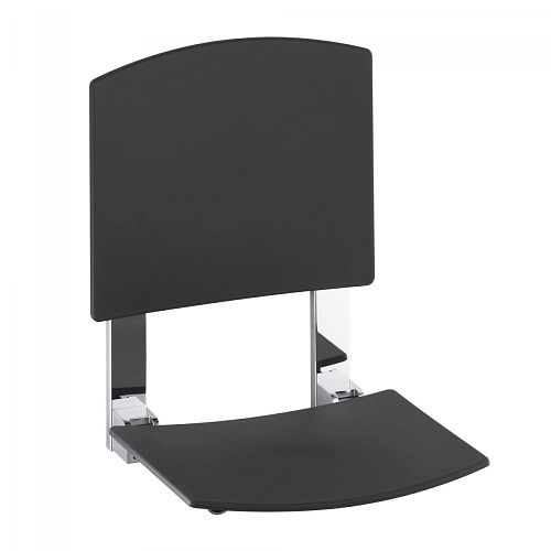 Сиденье Keuco 34982170037 Plan Care складное, алюминий серебристый анодированный (E6 EV1)/темно-серый (RAL 7021) купить недорого в интернет-магазине Керамос