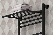 Полка Сунержа 31-2012-4370 прямая 4П (L - 370 мм) н/ж для ДР Полка Сунержа, матовый черный