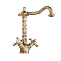 Смеситель Gattoni 1230012V0br Vivaldi для раковины, бронза
