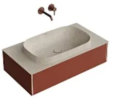 Тумба Kerama Marazzi MA.90.1\VR.M Magica под раковину подвесная 90х48 см, венецианский красный матовый