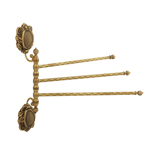 Полотенцедержатель Migliore 16645 Cleopatra тройной поворотный, бронза - купить в Санкт-Петербурге, цена на Полотенцедержатель Migliore 16645 Cleopatra тройной поворотный, бронза в интернет-магазине Керамос Полотенцедержатель Migliore 16645 Cleopatra тройной поворотный, бронза купить недорого в интернет-магазине Керамос