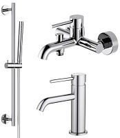 Комплект Aquatek AQ1330CR Европа для ванной Set 3 в 1 (AQ1310CR + AQ1340CR + AQ2012CR), хром