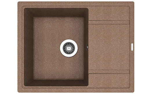 Мойка для кухни Florentina 20.125.C0650.105 Липси 65х51 см, с крылом, коричневая снят с производства