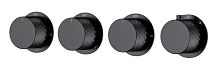 Смеситель встраиваемый Boheme STICK 124-T-5-B.1