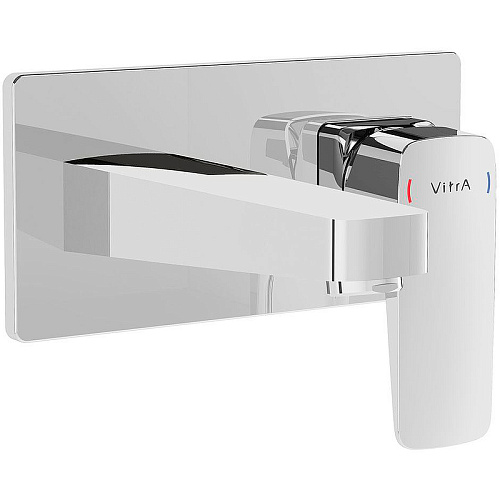 Смеситель Vitra A42738EXP Root Square для раковины встроенный, хром
