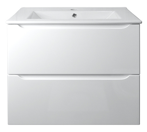 Тумба Loranto CS00079032 Арфа с раковиной, подвесная, 71х47 см, белая снят с производства