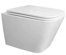 Сет № 1789 AZ-0052-UQ3_AzarioTeramo Унитаз ТОРНАДО СКРЫТОЕ подвесной безободковый в комплекте с сидением микролифт 515*355*365