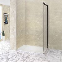 Боковая панель RGW 34222210-14 Leipzig Z-22B, 195 см для душевой двери, профиль черный