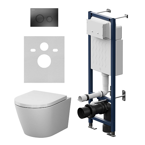 Комплект: Унитаз, Инсталляция, Кнопка смыва AM.PM X-Joy IS110138.851900