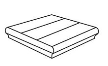 Угловая ступень RONDINE DECKING J85381_DeckingIvoryAn+TA