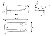 Ванна акриловая Jacob Delafon Patio E6812RU-00 Ванна акриловая Jacob Delafon Patio E6812RU-00