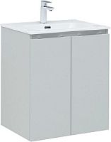 Тумба с раковиной Aquanet 00274007 Алвита New, 61х47 см, серая