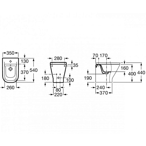 Биде напольное Roca Gap 357477000 купить недорого в интернет-магазине Керамос Биде напольное Roca Gap 357477000 купить недорого в интернет-магазине Керамос