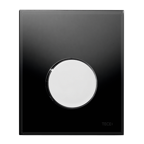 TECE 9242656 TECEloop Urinal,  стекло черное, клав. хром глянц.