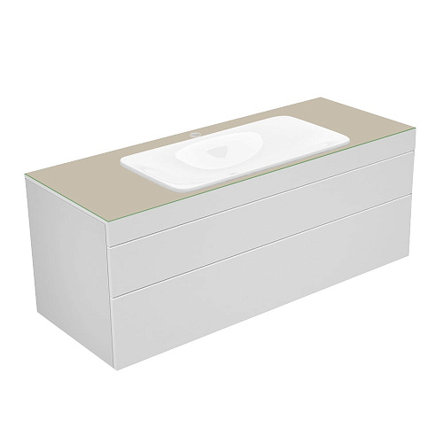 Тумба Keuco 31583750100 Edition 400 под умывальник 140х53.5 см, белый/стекло матовое кашемир купить недорого в интернет-магазине Керамос Тумба Keuco 31583750100 Edition 400 под умывальник 140х53.5 см, белый/стекло матовое кашемир купить недорого в интернет-магазине Керамос