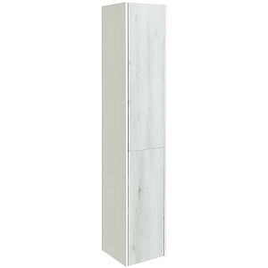 Шкаф - колонна Акватон 1A219903SKW8L Сакура 33х175 см, левый, ольха наварра,белый глянец