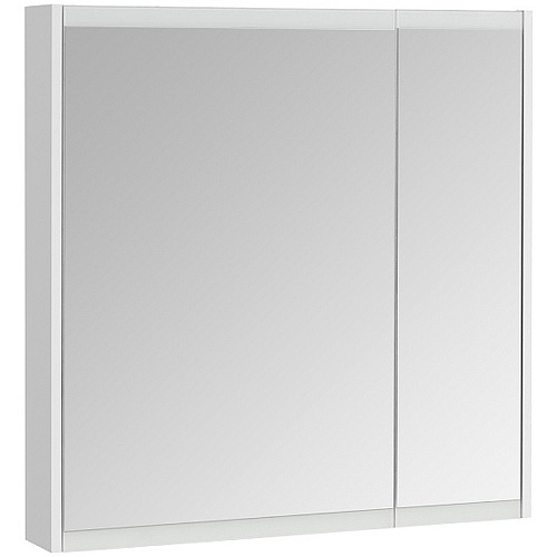 Зеркальный шкаф Акватон 1A249202NT010 Нортон 80х81 см, белый глянец купить недорого в интернет-магазине Керамос