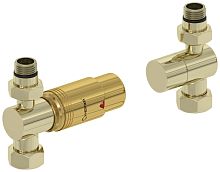 Терморегулятор Сунержа 020-1420-0000 автоматический, прямой, G 1/2" НР х G 3/4" НГ (набор), шампань