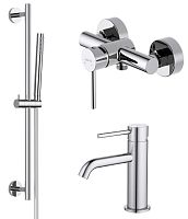 Комплект Aquatek AQ1331CR Европа для ванной Set 3 в 1 (AQ1310CR + AQ1360CR + AQ2012CR), хром