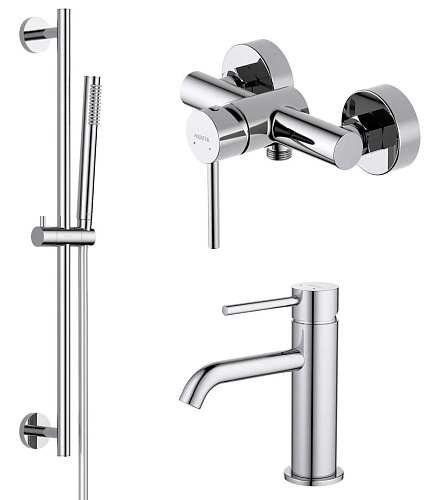 Комплект Aquatek AQ1331CR Европа для ванной Set 3 в 1 (AQ1310CR + AQ1360CR + AQ2012CR), хром