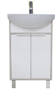 Тумба Акватон 1A212401RIB90 Рико 50 под раковину, 47х30 см, белый,ясень фабрик