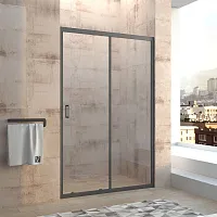 Душевая дверь Veconi VN40B-140-01-C1 Vianno VN-40B, 140х185 см, профиль черный/стекло прозрачное