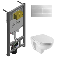 Сет инсталляция+унитаз+клавиша Jacob Delafon  E21734RU-00, Комплект: Унитаз, Инсталляция, Кнопка смыва