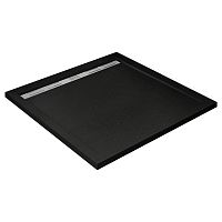 Душевой поддон Cezares TRAY-AS-A-100-30-NERO из искусственного мрамора, черный