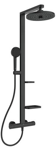 Душевая стойка Ideal Standard BD583XG Alu+ с термостатом, порошковое окрашивание Silk Black Душевая стойка Ideal Standard BD583XG Alu+ с термостатом, порошковое окрашивание Silk Black
