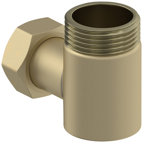 Уголок Сунержа переходной н,ж  G 1" нар.р. , G 3,4" н. г. (Матовая Шампань) 022-1505-0134