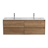 База BelBagno KRAFT-1400-4C-SO-2-RNN под раковину 140х46 см, подвесная, Rovere Nebrasca Nature (натуральный дуб Небраска)