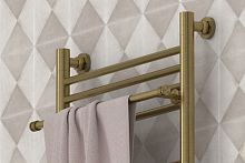 Полка Сунержа 051-2012-0470 прямая (L - 470 мм) н/ж для ДР Полка Сунержа, состаренная латунь