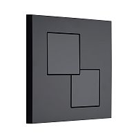 Смывная клавиша KKPol 350/PPC/092-00-00 Uni P02 для инсталляции, черный матовый