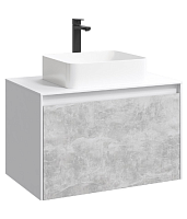 Тумба под раковину Aqwella Mobi MOB0108W+MOB0708BS