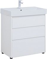 Тумба с раковиной Aquanet 00307075 Nova Lite, 76х46 см, белая
