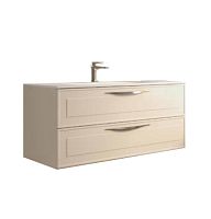 Тумба под раковину подвесная, с ящиками Blob srl DRESSY D4L2125C Рolimerico Bianco Opaco DR001 Stock (exp)