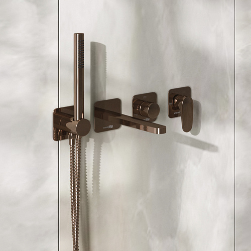 Лейка WasserKraft A291 Asphe, 1-функциональная, розовое золото Лейка WasserKraft A291 Asphe, 1-функциональная, розовое золото