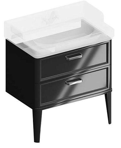 Тумба KERAMA MARAZZI Pompei PO.M.80.2\BLK купить недорого в интернет-магазине Керамос