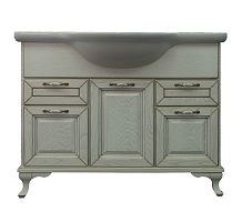 Тумба Loranto 561738.01.014 Пандора с раковиной, напольная, 80х13 см, белая