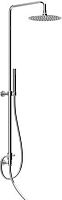 Душевая колонна Cezares STELLA-CAE-01-Cr с ручным душем, с подключением к смесителю через гибкий шланг, исполнение хром, ручки хромированные