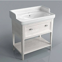 Тумба Kerama Marazzi PR.80\WHT Provence под раковину напольная 77х50 см, белый/Декапе
